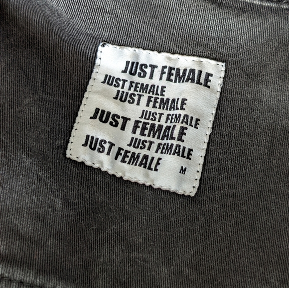 Just Female black oversized denim jacket - Picture 5 of 6